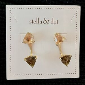 Stella & Dot Triad Ear Jacket Earrings
